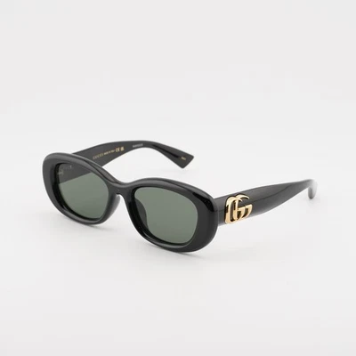 New Gucci GG1829SK 001 Shiny Black/Grey 53-18-145 Sunglasses - Image 1 of 4
