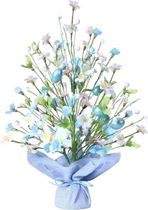 Easter Decorations, 18 Inch Easter Artificial Egg Tree Tabletop Decor with Delic - Picture 1 of 7