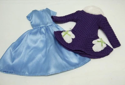 Vestido Wellie Wishers Azul Satinado Informal Acogedor Vestido Púrpura Ropa de Niña Americana Foto 1 de 2