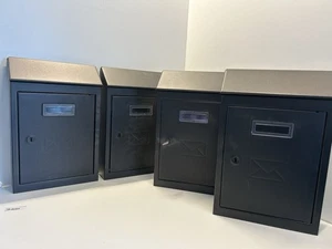 4 Stück / Kompakte Briefkästen / Wandbriefkasten / Inkl. Schlüssel / 056 - Bild 1 von 5