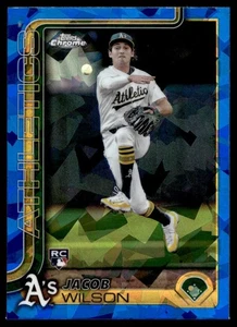 2025 Topps Chrome Sapphire Jacob Wilson Rookie Athletics #96 C24 - Bild 1 von 2