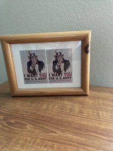 Want You for US Army Nearest Recruiting Station Framed 8 x 6.5 " - Picture 1 of 3