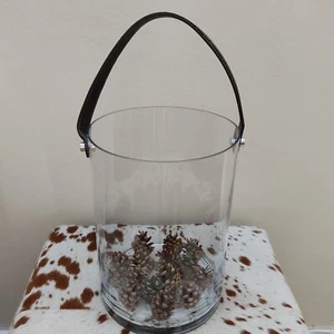 Windlicht Kerzenhalter Glas Kerzenständer Tannenzapfen Deko Dekoration Vase - Bild 1 von 3