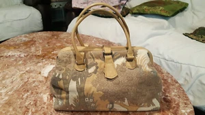 Cartera boho de cuero tapiz multicolor Marco Avane de colección para mujer - Imagen 1 de 23