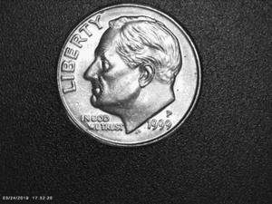 1999 P Roosevelt Dime *ERROR* Coin - DDR - Picture 1 of 4