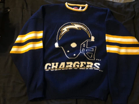 Vintage 90s NFL San Diego Chargers Crewneck Sweater, Size XL Pre-owned Cover