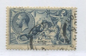 KGV 1918 10/ Bradbury Seahorse used - Picture 1 of 1