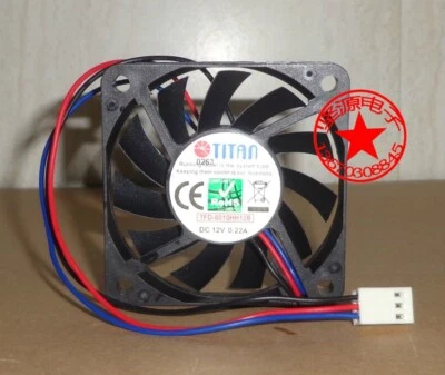 New Titan Cooling Fan Tfd-6010hh12b 6010 6cm Double Ball Fan 12v - Image 1 of 4