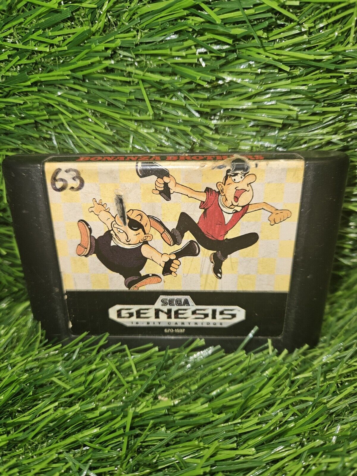 Bonanza Brothers [Bros] Sega Genesis 1991 - Cart Only Authentic Tested Read