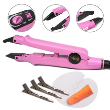 Wärmezange Extensionszange 611 Pink mit Temperaturregler + Gratis Zubehör Set