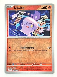 Litwick 036/197 Reverse Holo Common - Obsidian Flames Pokemon TCG - Near Mint NM - Picture 1 of 6