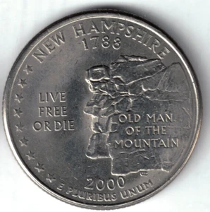 USA - 2000P - Washington ¼ $ - New Hampshire - Nice! - #20687 - Picture 1 of 2