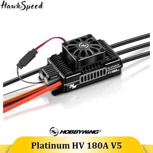 Hobbywing Platinum HV KV180A SBEC V5 6-14S Brushless ESC 12V Switch BEC - Picture 1 of 23