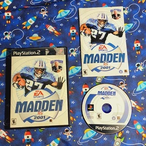 NFL MADDEN 2001 (PlayStation 2, PS2, 2000) Complete CIB w/ Manual - Picture 1 of 10