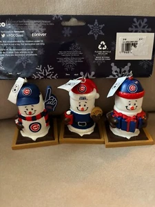 WEIHNACHTEN CHICAGO CUBS 3ER-PACK TEAM ORNAMENT SET, NEU. - Bild 1 von 1