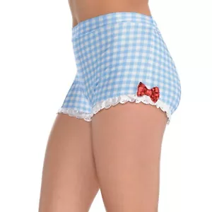 Pantalones Cortos con Volantes Mujeres Halloween Pantalones Cortos Vestido Elegante Disfraz Dorothy Caliente Pantalones Volantes - Imagen 1 de 4