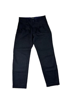 Scotch & Soda Amsterdam Couture Plaid Cuffed Pants 30x27 Wool Blend - Picture 1 of 15