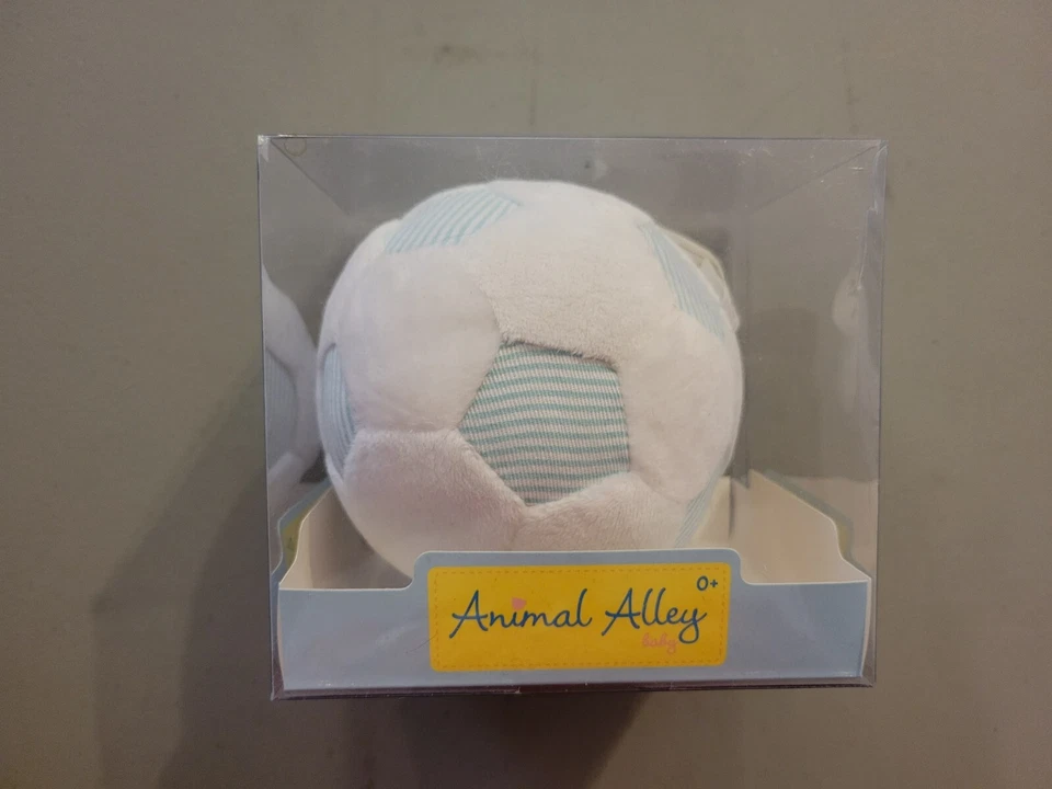 Animal Alley Baby Soft  & Plush Soccer Ball Rattle - NEW - Image 1 of 2