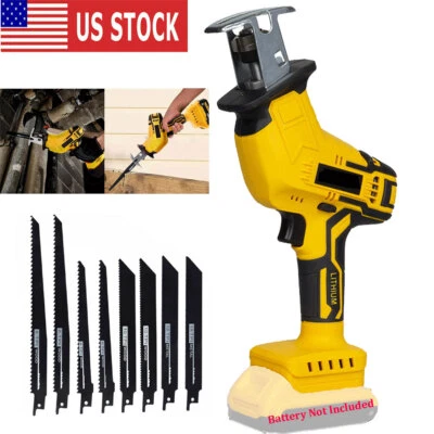 20V Cordless Reciprocating Saw For DeWalt Battery With 8 Blades