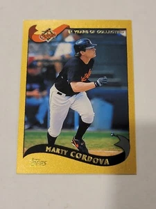 2002 Topps Traded GOLD Parallel  Marty Cardova T54 Orioles - Picture 1 of 2