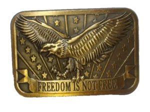Gürtelschnalle Freedom Isn’t Free 2014 Sponsored Patriotic Eagle - Bild 1 von 3