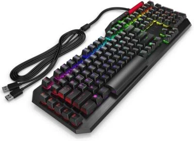 HP Omen Sequencer Gaming Keyboard Anti-Ghosting Blue Switches 0.2 Ms UK QWERTY - Image 1 of 4