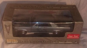 SUN STAR BLUE 1965 PONTIAC GTO DIE CAST CAR NEW IN BOX - Picture 1 of 2
