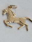9ct Yellow Gold Horse Hollow Charm Pendant