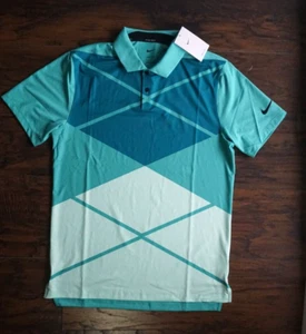 Nike Dri-FIT Vapor Argyle Golf Polo Shirt Men DH0609-392 Size M - Picture 1 of 4