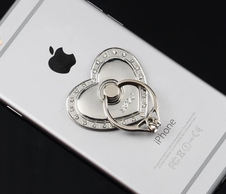Soporte universal giratorio 360 para anillo de dedo para teléfono celular - CORAZÓN DE AMOR Foto 1 de 4