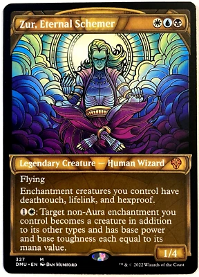 MTG Zur, Eternal Schemer SHOWCASE Dominaria United 327 NM - Image 1 of 2