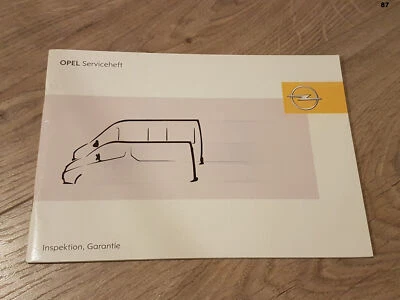 NEU Opel Movano Vivaro Scheckheft Serviceheft von 2002 Blanko Leer Transporter - Bild 1 von 4