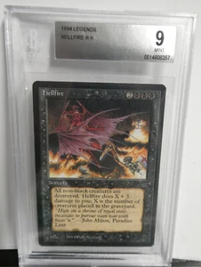 MTG Legends Hellfire BGS 9.0 COME NUOVO Magic The Gathering Old School 93/94 - Foto 1 di 4
