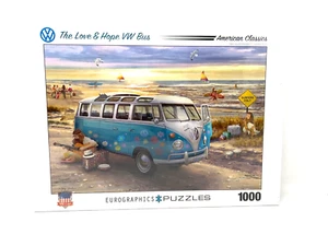 Eurographics Volkswagen Bus The Love & Hope 1963 Volkswagen T1 Samba Bus Puzzle - Picture 1 of 7