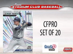 2024 Topps Stadium Club CFPRO Complete Set 20 Ohtani Soto Freeman - Picture 1 of 1