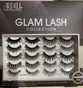 Ardell Glam Lash Collection Brand New 10 Count Pack - Picture 1 of 8