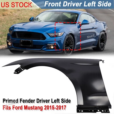 Fender For 2015 2016 2017 Ford Mustang Front Driver Side Primed Steel - Imagem 1 de 4