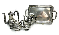 Rovira y Carreras Spanish 915 Silver Aesthetic Tea and Coffee Set, Late 19th C