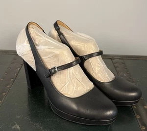 Naturalizer Donna Berlin Slingback Tacchi Pump Mary Jane Taglia 9,5 Nero NUOVO! - Foto 1 di 5