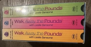Walk Away the Pounds with Leslie Sansone VHS 2001 3-Tape Set Exercise In Home - Picture 1 of 2
