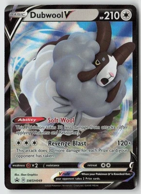 Dubwool V - - SWSH049 - SWSH: Sword & Shield Promo Cards Holofoil- PTCG - Image 1 of 2