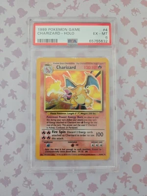 PSA 6 1999 Pokémon Game Charizard - Holo #4 EX - MT - Image 1 of 2