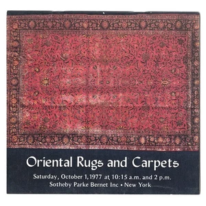 1977 Sotheby Parke Bernet Catalog Oriental Rugs and Carpets New York City - Picture 1 of 14