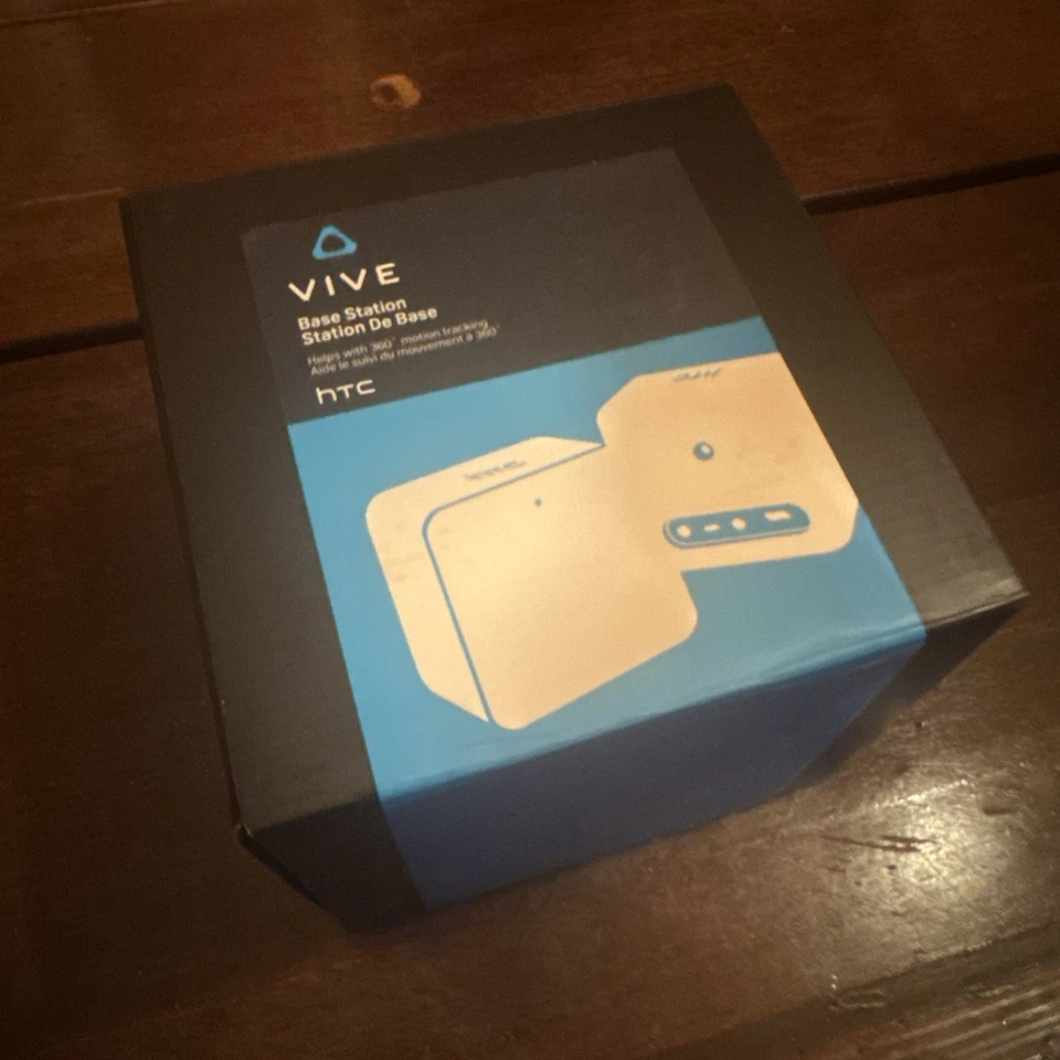 HTC Vive VR Base Station 1.0 Lighthouse + Power Adapter - Tested - Image 1 of 4