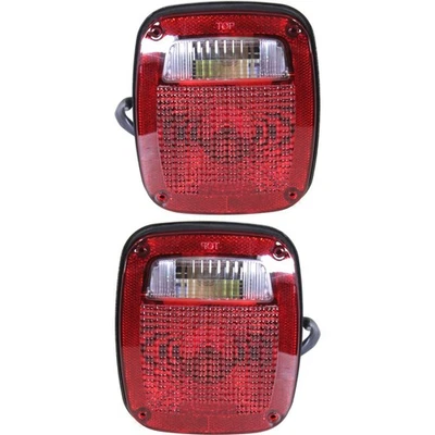 Pair Tail Light for 98-06 Jeep Wrangler (TJ) Driver & Passenger Side - Image 1 of 4