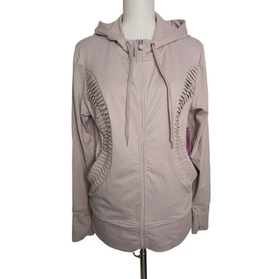 Soybu Yoga Entrenamiento Sudadera con Capucha Pintuck Paschi Chaqueta Plateada Lila Nueva con Etiquetas Grande Foto 1 de 4