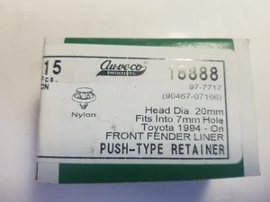 Auveco 18888 Push Pin Retainers (15 Pack) - Picture 1 of 7