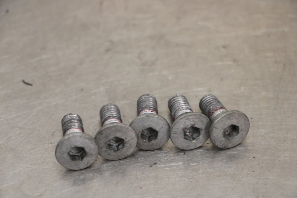 04-09 YAMAHA FZ6 REAR BACK BRAKE ROTOR BOLTS DISC HARDWARE SCREW KIT SET Foto 1 de 4