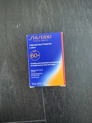 Shiseido Ultimate Loción Protector Solar FPS 60+ Protector Solar 1.6oz / 50ml Nuevo en CAJA Foto 1 de 4