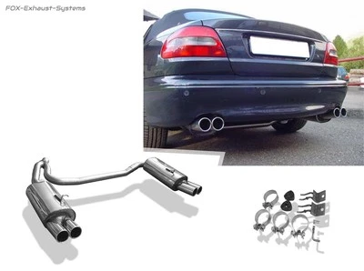 Doble Escape Deportivo Volvo C70 2x80 Redondo - Imagen 1 de 4